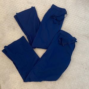 2 pair Healing Hands Purple Label Scrub Pants